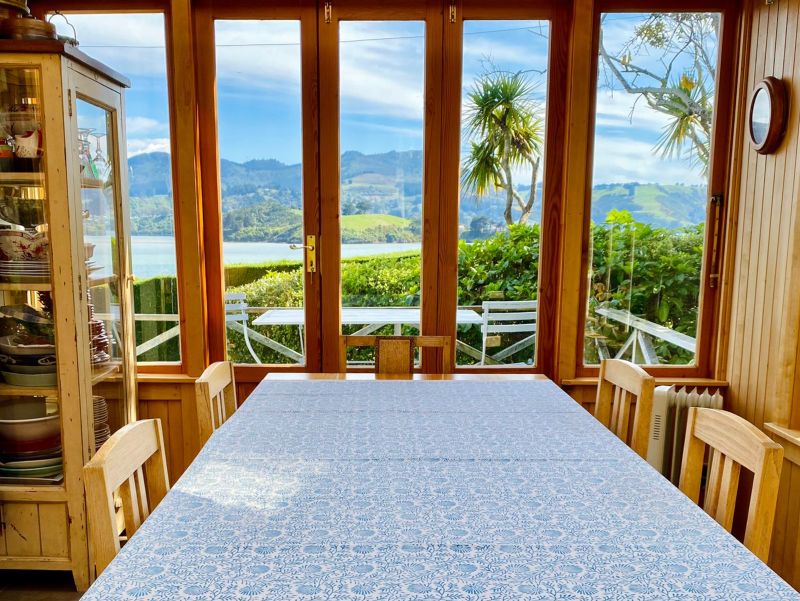 Breakfast Room with a view of Otago Harbour